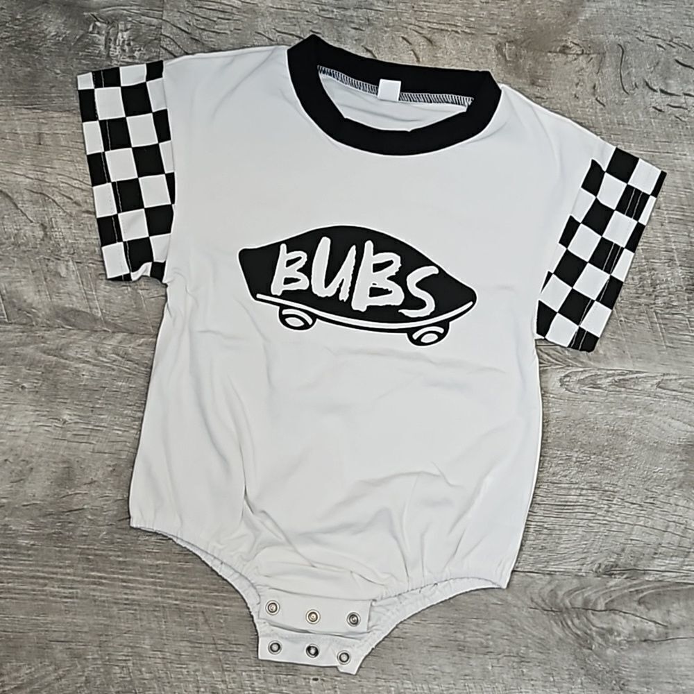 Bubs One Piece Baby Toddler Skater Outfit Cute Botton Bottom